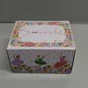 ABI + OLIE Musical Ballerina Jewelry box for Girls - Ballerina Music Box - Ballet Gifts - Toys for Girls 4-6 plus, Ballerinas & Flowers