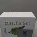 20OZ Matcha Whisk Set - 5PCS Matcha Kit Includes Ceramic Bowl with Spout, Bamboo Whisk with Holder, Bamboo Scoop and Sifter, Matcha Set for Ceremony, Gift for Matcha Lovers (White)