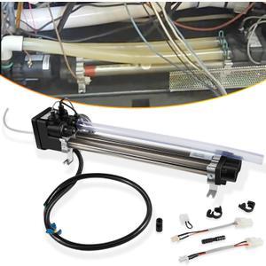 E-cowlboy 6.0KW/1.5KW Low-Flow Double Barrel Heater 26-C3160-1S240V/120V with Sensors -Fit for Hot Spring/Watkins/Tiger River/Limelight Hot Tubs, Replaces 73790, C3160-1S,High-Temperature Auto-Reset