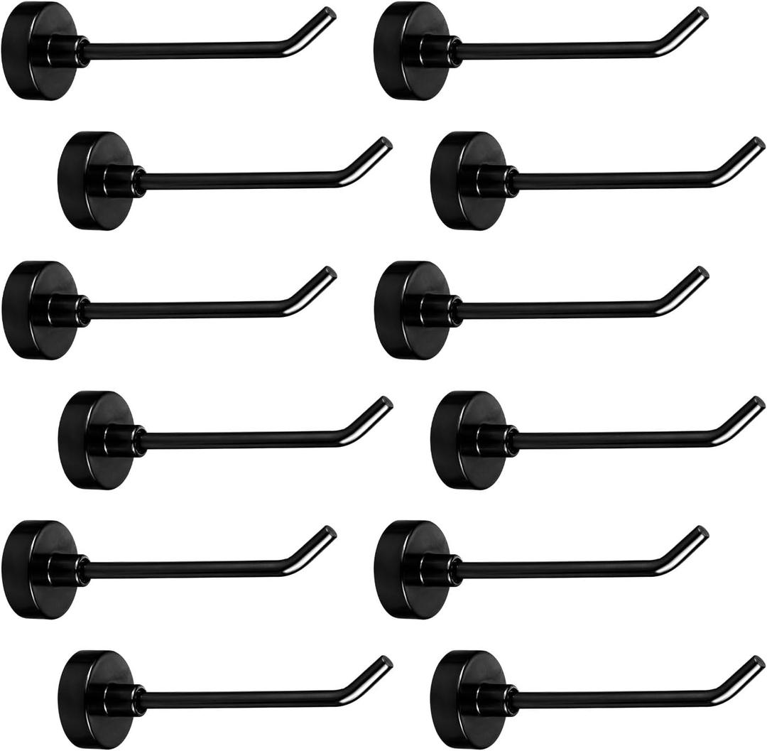 12pcs Large Magnetic Hooks Heavy Duty, 2.8 Inch Long Magnet Hangers for Cruise Ships Cabins Wall Hooks for Hanging Home Kitchen Refrigerator Garage Supplies 12pcs Large Magnetic Hooks Heavy Duty, 2.8 Inch Long Magnet Hangers for Cruise Ships Cabins Wall Hooks for Hanging Home Kitchen Refrigerator Garage Supplies