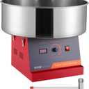 VEVOR Cotton Candy Machine Commercial, 1000W Electric Floss Maker with Stainless Steel Bowl, Sugar Scoop, Storage Drawer, Perfect for Home, Carnival, Kids Birthday, Family Party, Red