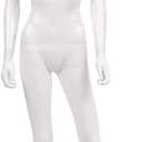 Giantex 70" Female Mannequin Full Body, Life Size Dress Form with 360° Rotating Head, Flexible & Detachable Limbs, Metal Base for Clothing Display, Retail and Studio, 5.8 Ft, White