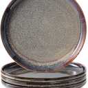 Ceramic dinner plates set of 4, Large Dinnerware Plates & Salad plates for party and wedding, Microwave safe porcelain plates set, 10 Inch 