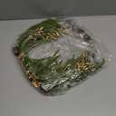 Dingion Small Norfolk Pine Christmas Wreath 11.8 in Christmas Kitchen Cabinet Norfolk Pine Wreath Mini for Front Door Artificial Farmhouse Rustic Xmas Decor for Window Fireplace Table Wall(Exquisite)