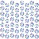 CD Disco Banners Retro 90s Theme CDs Paper Cutouts Hanging Swirl Ceiling Y2K Early 2000s Party Decorations 50s 70s 80s Music Parties Favors for Music Birthday Party Wall Decor Supplies 8Pcs