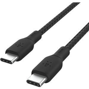 Belkin - BOOST↑CHARGE Braided USB-C 2.0, Fast Charging Cable 100W for iPhone, iPad, MacBook, Samsung, Nintendo Switch 2 & More - Black