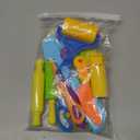 LCY WEDSHI Dough Tool Set, 9 Pcs Dough Tools Sets for Kids Ages 4-8, Dough Accessories Includes Cutters Roller, Rolling Pins, Safety Scissors, Plastic Knife, Plastic Rollers