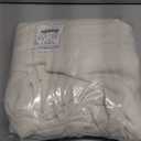 NICETOWN Off White Linen Curtains 84 inch Length, Grommet Privacy Added Thick Flax Not See Through Window Treatments Semi Sheer Drapes for Bedroom/Living Room, W55 x L84, 2 Panels (Cream)