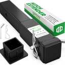 GrdnCare Heavy-Duty 10" Trailer Hitch Extender for 2-Inch Receiver, Alloy Steel Trailer Hitch Extension Support 3,500 GTW/350 Tongue Weight | Pin, Clip & Cover Included| Rust- Resistant & Anti-Rattle