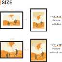 upsimples 11x15 Picture Frame, Display Pictures 8x12 with Mat or 11x15 Without, Wall Hanging Photo Frame, Black, 1 Pack