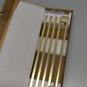 TUNNY 5 Pack Classic Cabinet Handles-10/256mm Screw Spacing Matte Brushed Gold Furniture Hardware Handles for Kitchen Cabinets Bedroom Cabinet Pull