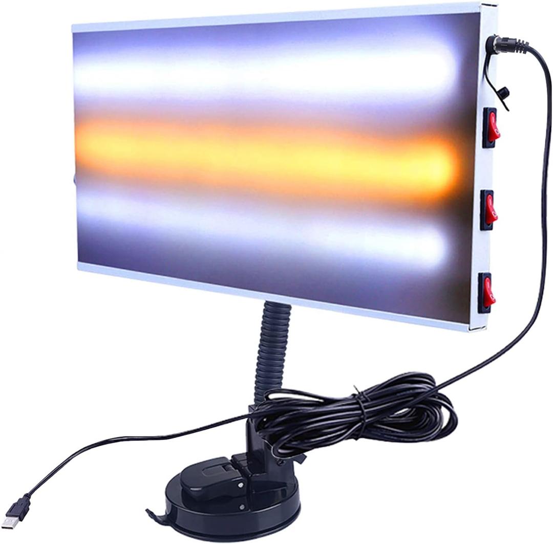 PDR Light Paintless Dent Repair Tools, Car Dent Reflector LED Stripe Line Board, Automobiles Body Stripe Testing Light for Car Body Dent Removal