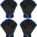 Tarpop 2 Pairs Swimming Gloves Webbed Aquatic Training Gloves Paddles for Men Women Pool Aquatic Fitness Water Resistance Training Mittens Aerobic Equipment for Adult Exercise