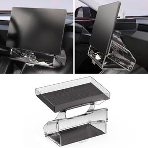 YONZEE Under Screen Storage for Tesla Model 3 2025-2024,Magnetic Hideable Center Console Organizer Tray,Easy Install