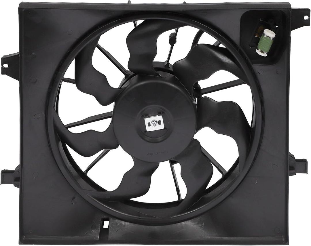 SCITOO 253802K000 Radiator Cooling Fan Compatible for 2010-2011 for Kia for Soul