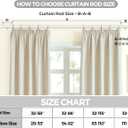 KAMANINA White Curtain Rod 32 to 144 Inch (2.6-12 Feet), 1 Inch Heavy Duty Curtain Rods for Windows, Modern Adjustable Drapery Rods with End Cap (32"-144")