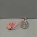 Lamoutor Vintage Perfume Spray Bottle 100ml Pink Vintage Refillable Perfume Bottle with Long Tassel