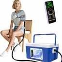 Cold Therapy Machine, Built-in 3000mAh Battery, Cold Therapy for Knee Replacement, Ice Machine for Knee After Surgery, Cryotherapy Systems Suitable for Home use, (8.5qt + shoulder/other body parts, Blue)