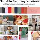 50 Pieces Bronze Envelopes with Bow Tie Closure, Paper Greeting Card Holders for Invitations Mail Postcard Bills Wedding Party Favors Business Cards, 8.66 x 4.33 Inches