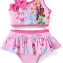 Disney Princess Moana Ariel Mickey and Friends Toddler Girls 2 Piece Tankini Bathing Suits Summer Rash Guard Swimwear (4-5T)