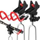 PLUSINNO Fishing Rod Holders - Upgraded 360 Degree Adjustable Fishing Pole Stand Equipment for Bank, Beach, Gift for Men