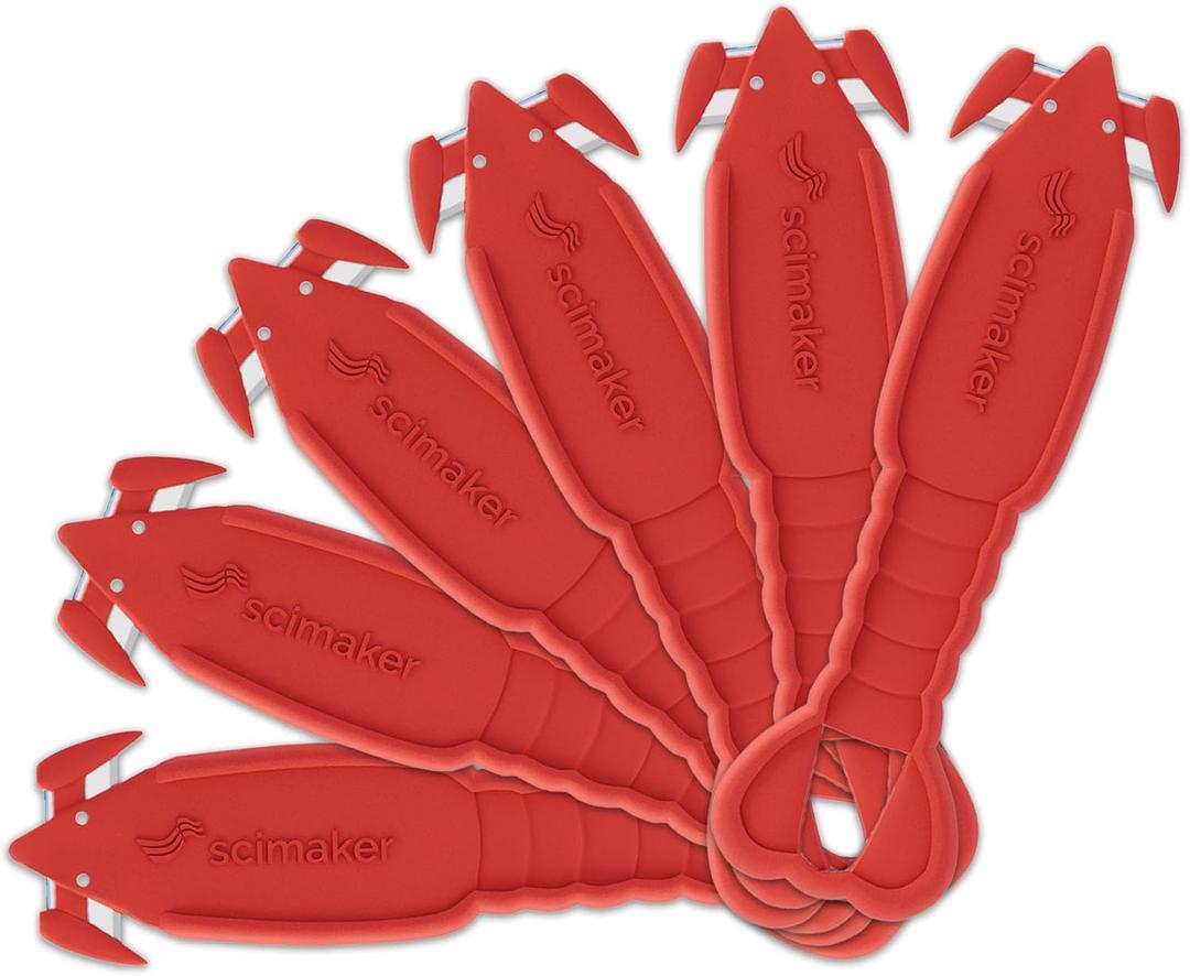 Safety Box Cutter Knife, 6 PCS Lobster Safety Utility Cutter Package Opener with Ergonomic Film Cutting Blade for Box, Carton, Shrink Wrap, Plastic Straps