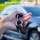 4 Pack Smarttag2 Holder Compatible with Samsung Galaxy SmartTag2, Soft Silicone Case All-Round Protection Against Scratch and Drop, with Keychain Suitable for Keys, Bags, Luggage, and Valuables (Lilac/Blue/Mint Green/Baby Pink)