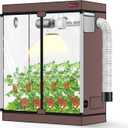 ATOUR 4x2 Grow Tent, 48"x24"x60''High Reflective Mylar 1680D Hydroponic Grow Tents, Waterproof Grow Tent with Double Cleart Observation Door and Floor Tray, for Indoor Plant Growing