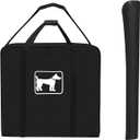 SIRUITON 600D OxfordDog Playpen Storage Bag Fits 24" H 8 Panels and 9 Stakes Suitable for Foldable Exercise Pet Playpen, RV Dog Fence Travel Bag,with Reinforcing Plate & Shoulder