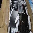 GarveeHome 6 Drawers Wooden Dresser for Bedroom, Solid Wood Dressers with Charging Station and LED Lights, Modern TV Stand Dressers for 50 in TV, Wide Chest of Drawers Dresser for Adult (Black)