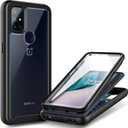 NZND Designed for OnePlus Nord N10 5G Case with Screen Protector | Military-Grade, Full-Body Rugged Dual-Layer Shockproof Protective Cover -Black