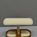 Oirlv Solid Wood Watch Stand with Drawer T-bar Watch Holder Organizer for Men and Women Showcase Bracelet Bangle Jewelry Display Stand Rings Earrings Necklace Storage(Drawer,Creamy-whit)