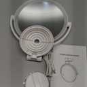 Magnifying Mirror with Light 30X, 2-Sided 30x/1x Magnifying Mirror with Suction Cup, 360 Rotation Wall Mounted Makeup Mirrors with Lights and Magnification, 3 Lighting Modes Adjustable Brightness