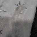 Rustic Personalized Christmas Stockings, 5 Pcs 18 Inch Luxury Snow White Thick Plush Faux Fur Stocking with 5 Styles of Textured Patterns, Home Decor Party Christmas Decorations Gift for Mantal