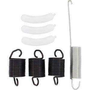 Washing Machine Kit 3 pcs Suspension Spring WP63907 & 1 pcs Counterweight Counter Balance W10250667 & 3 pcs Tub Wear Pad 285744 for Whirlpool Washer
