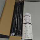 Black Curtain Rod 40-92 Inch window Treatment Rod 1 Inch Diameter lron Metal wall Mount Adjustable Curtain Rods for windows Doors Telescoping Bedroom Bathroom Kitchen Home Decor