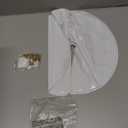 Double Heart Shape Wedding Metal Arch Backdrop Gold Flower Balloon Arbors Stand for Ceremony Birthday Party, Graduation Decorations and Baby Shower