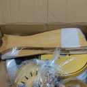 42 Inch Ceiling Fans with Lights, 3 Blades Modern Ceiling Fan with Remote Control, Solid Wood Fan with Light for Patios, Outdoor, Living Room, Dining Room, Bedroom