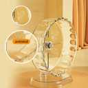 Silent Hamster Wheel 8.3 Inch Syrian Hamster Running Wheel, Anti-Skid & Height Adjustable, Easy to Clean (8.3inch)