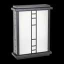 Kichler 11116BZT Energy Efficient 2LT 15IN Energy Efficient Wet Location Indoor/Outdoor Wall Sconce, Textured Bronze Finish with White Acrylic Diffuser