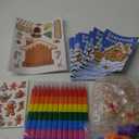Cinrobiye 72 Pieces Merry Christmas Party Favors Max Holiday Coloring Books Tattoo DIY Sticker Stampers Class Reward Prizes for Christmas Holiday Winter Party Supplies