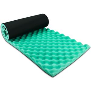 BXI Double Noise Blocker Egg Crate Foam, 39.4 X 13.4 X 1 Inch Rubber Sound Deadening Material, Sound Dampening Acoustic Foam Panels for HVAC, Pipe, Machine, Window, Wall, Door