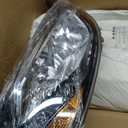 Headlights Assembly Pair with Bulbs for 2012 2013 2014 Ford Focus Halogen Front Headlamps Head Lights Replacement Driver and Passenger Side (LH RH),Black Housing Amber Reflector