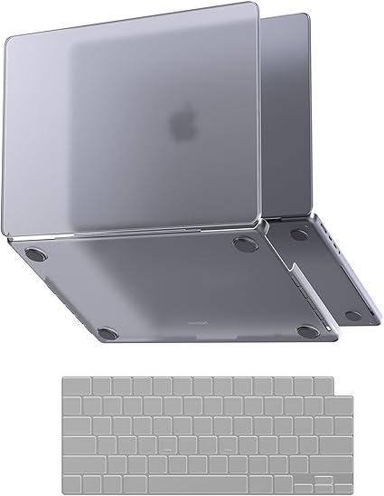 for MacBook Pro 14 inch Case M5 M4 2025 2024-2021 M3 M2 M1 Pro/Max [100% Match Official Color] Clear Hard Shell + Laptop Keyboard Cover - Space Gray