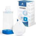 Inhaler Spacer for Adults, Aerochamber Spacer with Comfortable Adult Face Mask, Spacer for Inhaler & MDI, Improves Pump & Aeroflow Chamber Delivery for Asthma, Blue