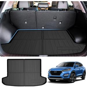 Powerty Trunk Mat for 2016-2020 2021 Hyundai Tucson Accessories Cargo Mats TPO All Weather Cargo Liner Heavy-Duty Trunk Liners (Not fit Hyundai Tucson NX4)