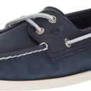 Sperry Womens A/O 2-Eye Boat Shoe, Navy, 8