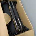 Sekey Stadium Seats with Back Support 2pcs Padded Portable Bleacher Seat with Handle Shoulder Strap - Wide Bleacher Chair with Back and Cushion for Sports & Outdoor Events Black