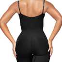 SHAPERX Open Bust Shapewear Tummy Control Bodysuits for Women Seamless Compression High Waisted Body Shaper, XXS