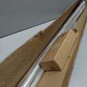 Curved Shower Curtain Rod, Adjustable 40-72 Inches Shower Rod, Rustproof Expandable Heavy Duty Round Shower Curtain Rod for Bathroom, Bathtub, Need to Drill, Nickel